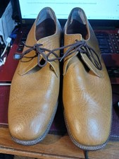 VINTAGE Grenson Osprey  tan Grain Leather Men's Derby shoes UK  11 FX