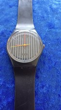 Swatch Pinstripe - GA102 - 1985 - 1980’s - 34mm Has a few Scatches on the Glass