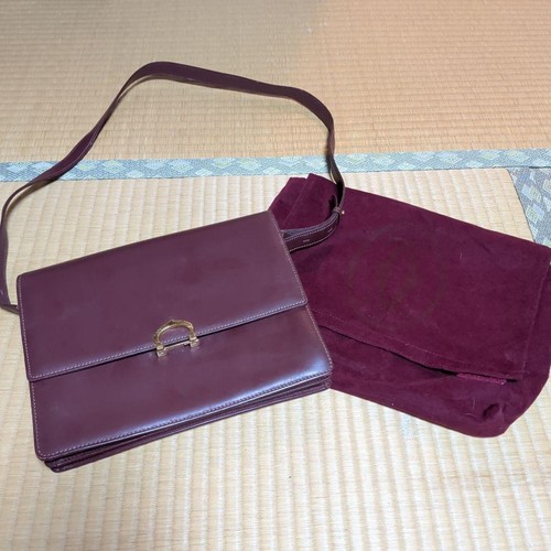 Cartier auth bordeaux leather - cartier,