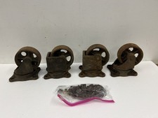 4 Antique Industrial Cast Iron
