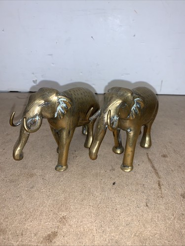 Vontage solid brass elephants - vontage,