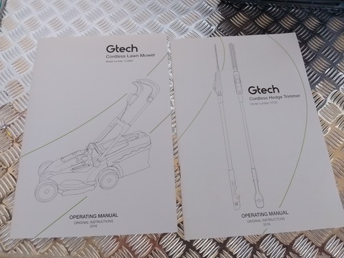 Gtech instruction manual for - instruction,