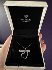 Silver Open Heart Necklace -