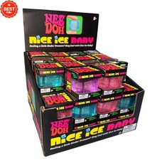 NeeDoh Nice Ice Baby Sensory Toy Anxiety Relief Fidget Nee Doh Cube Squishy  NEW