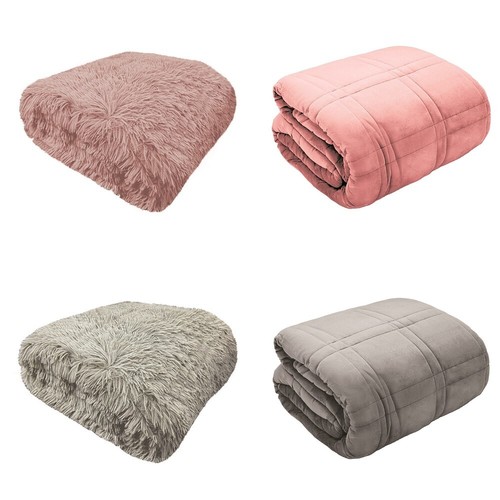 Weighted blankets velour - blankets, in