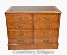 Regency Filing Cabinet - Double Chest Drawers Satinwood