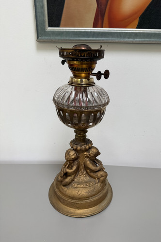 Antique cherub putti gilded - putti,