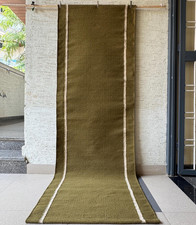 Olive Green Cream Wool Stair