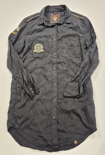 Superdry grey black long - grey,