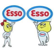 Esso Man Boy Girl Lady Plaque