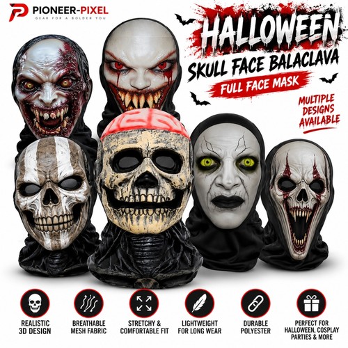 Halloween ghost face skull - 3d,