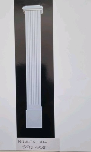 Numerial square column - square,