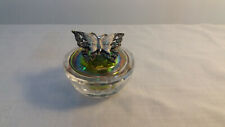 Art Glass Bowl With Butterfly
