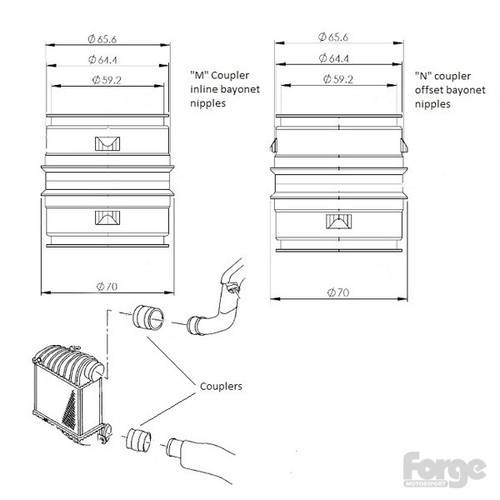 Forge alloy intercooler - forge,