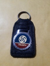 Genuine Triumph Leyland Leather Keyring