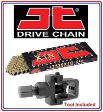 KTM 525 XC Quad 08-13 JT X1R Heavy Duty X-Ring Gold Chain 520x118 Links + Tool