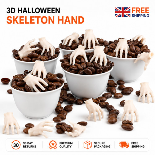Halloween skeleton hand - 3d,