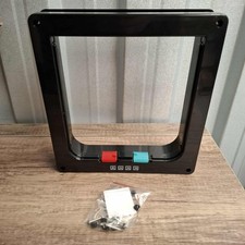4-way locking pet flap, likely for cats or small dogs MISSING FLAP SPARE OR REPA