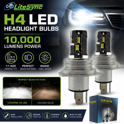 Litesync 472 led headlight - h4,