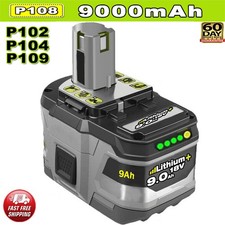 18V 9.0Ah Genuine Lithium Battery For Ryobi P108 ONE+ Plus RB18L40 RB18L50 P104