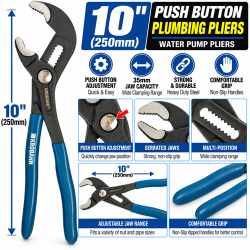 Water pump pliers 250mm - pump,