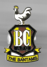 Bradford City Enamel Football Pin Badge  (ref: W&W001)