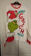 Mens Size M Grinch Pyjamas Pj Set New with Tags Dr Seuss Christmas