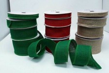 Wired Edge Burlap Ribbon