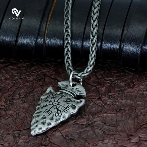 Viking compass pendant vintage - compass,