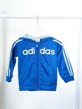 ADIDAS Baby Girl Boy 9-12 Months Blue Long Sleeve Track Jacket Jumper Clothes