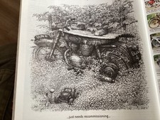 JAMES CAPTAIN NICK WARD MOTORCYCLE MAGAZINE ARTICLE.