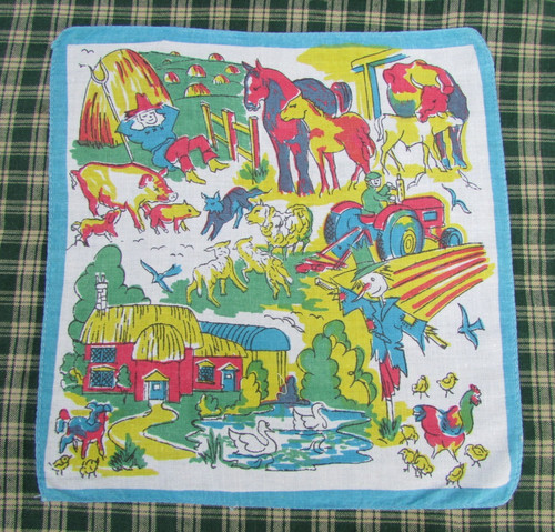 Vintage handkerchief hankie - vintage,