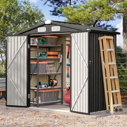 Modern lockable garden shed - lockable,