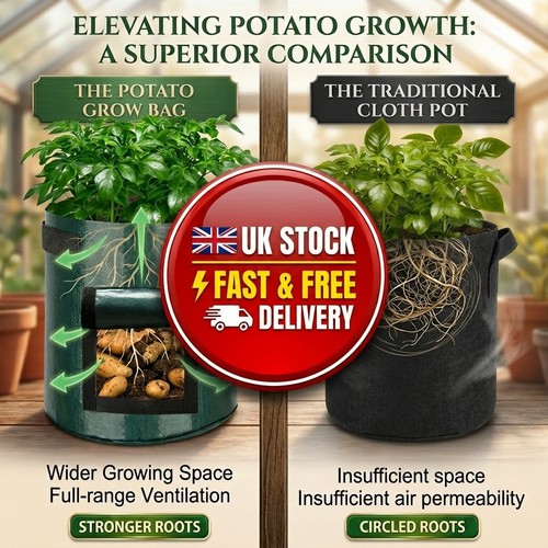 Gallon potato grow - grow, bags