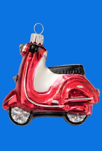 Red vespa scooter european - red,