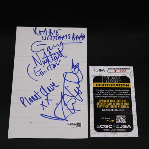 Robbie williams signed - robbie,