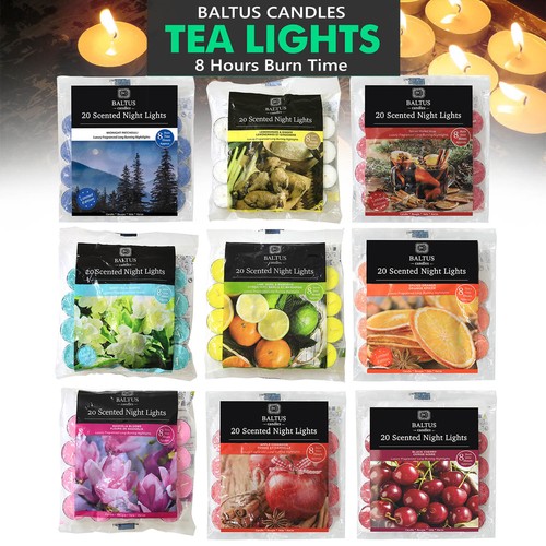 Scented tea lights pack 20 - tea,