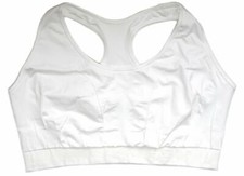 Adidas Adishe Surfinia 2XL White Climacool Impact Level 3 Seamless Sports Bra