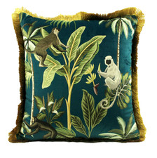 Tropical Monkey Green Fringed
