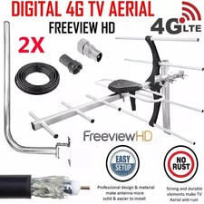 2X 4G DIGITAL TV AERIAL KIT