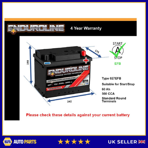 Efb car battery - car, rover