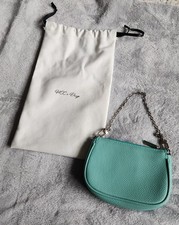 HCC xDUYP Tiffany Blue Mini Pochette, Small Handbag  Silver tone hardware. new