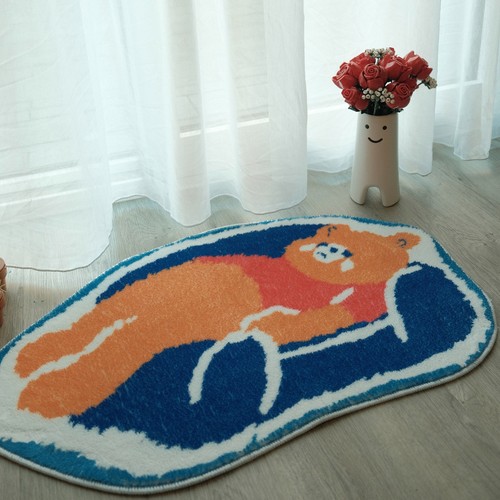 Cute cartoon bear rug - cartoon, soft