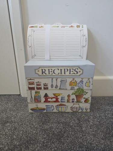 Large recipe organiser box - large,