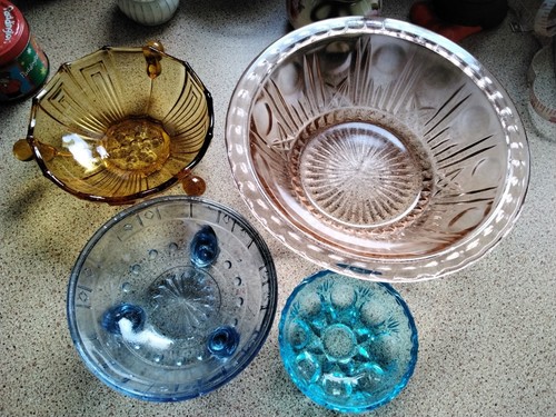 Vintage pink blue - pink,blue,, gold