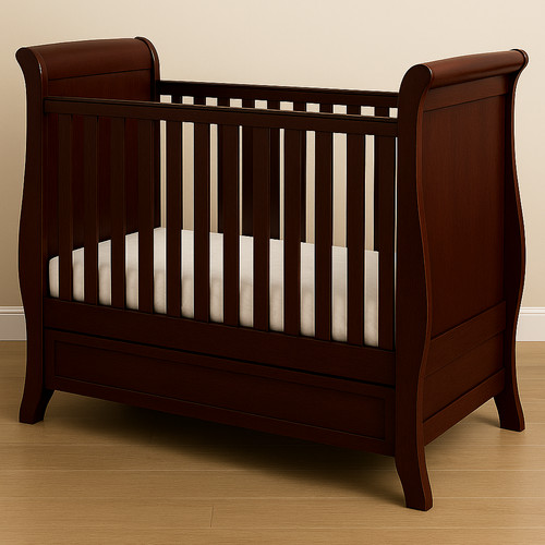 Boori solid dark wood sleigh - boori,