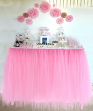 Table Cover Cloth Tutu Skirt