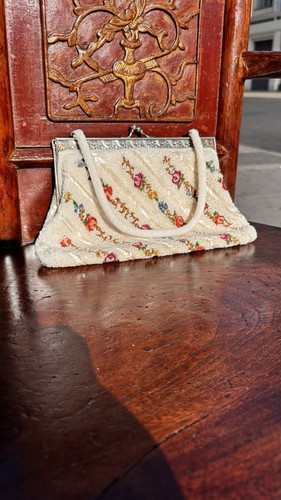 Vintage beaded clutch - vintage,