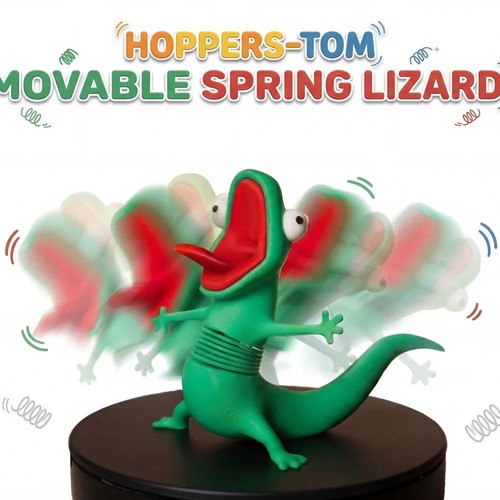 Green lizard gecko figurine - green,
