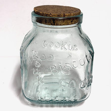 Vintage Square Glass Biscotti